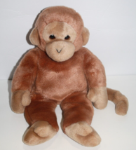 Ty Beanie Buddies Bongo Monkey Brown Plush 14" Large Buddy 1998 Retired VTG Toy - $17.39