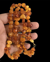 Vintage Russian Natural Multi Color Baltic Amber Necklace 20” - £117.71 GBP
