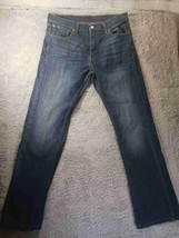 Levi Strauss 527 Blue Denim Straight Jeans Mens Size 35x31.5 (Tag 36x32) - $22.77