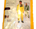 NEW RAINSUIT PVC Rain Jacket &amp; Pants Yellow 3XL COMPLETE SET - £15.53 GBP