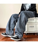 Ankle-length Baggy Washed Denim Pants - $39.99