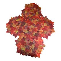Lot of 5 Piece Fall Leaves Thanksgiving Harvest Orange Placemats Tableto... - $32.71