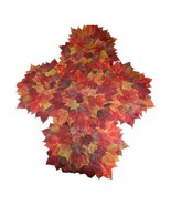 Lot of 5 Piece Fall Leaves Thanksgiving Harvest Orange Placemats Tableto... - £25.61 GBP