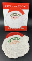 Fitz and Floyd Stocking Stuffers Santa Canape Plate 9 x 7-1/2&quot; 20-1349 - £14.90 GBP