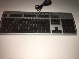 Computer Keyboard Compaq Multimedia PS2 Silver/Black PS/2 8 Hot Keys KB-... - $44.76