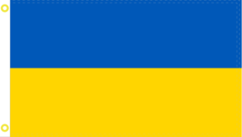 NEW 4x6 ft Ukraine Ukrainian Flag Official Gov 4&#39;x6&#39; House Banner 100D Polyester - £38.36 GBP