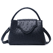 Brand Designer Women Ostrich Leather Bag Fashion Gril Summer Khaki Tote Clutch S - £40.22 GBP