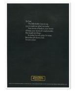 Print Ad Johnnie Walker Black Label Scotch To Dad Vintage 1972 Advertisement - $9.70