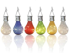 Pearlstar Solar Light Bulbs Outdoor Waterproof Garden Camping Hanging LED Light  - £28.63 GBP