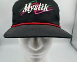 VINTAGE Trucker Rope Hat Leather Strap Mystik Oil Streetwear One Size - $19.34