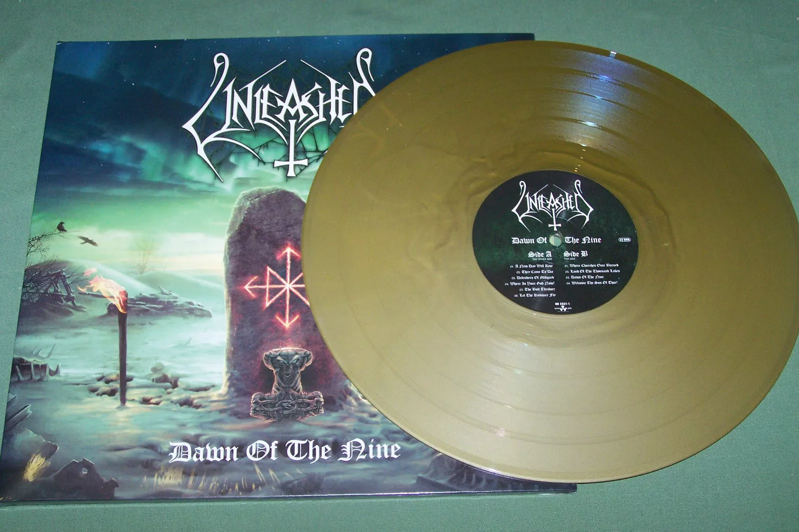 UNLEASHED Dawn of the nine GOLD VINYL 100 copies - $82.17