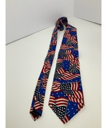Necktie Beans McGee American Flag Stars And Stripes Old Glory Made inUSA... - $20.31 CAD