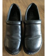 BOC BORN Womens Size 9.5 BLACK LEATHER PEBBLED CLOGS MULES SHOES C16803 ... - $20.58 CAD