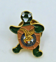 Fraternal Order of Eagles FOE Multicolor Turtle Pin Label Pinback Button... - £24.09 GBP