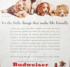 Budweiser Spaniel Puppies 1940 Advertisement Vintage Anheiser Busch DWNN15 - $24.99
