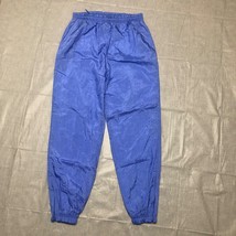 Casual Isle Windbreaker Track Pants Womens M Blue Lined Swishy Vintage - £17.88 GBP