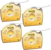 Post-It 652 Labeling &amp; Cover-Up Tape, Non-Refillable, 1/3&quot; X 700&quot; Roll (4) - $29.98
