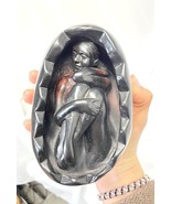 Vintage Nude Lady in Egg Modern Sculpture Bone Resin bonded bronze - $50.03 CAD