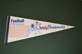 NAIA Football National Championship 1989 college athletics vintage pennant - £11.60 GBP