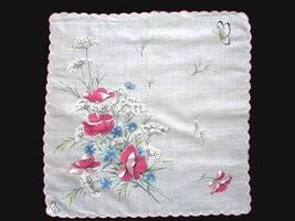 VTG Hanky Burmel Floral Handkerchief of Month  Butterfly 1940S Orig Stic... - $20.74 VTG Hanky Burmel Floral Handkerchief of Month  Butterfly 1940S Orig Stic... - $20.74