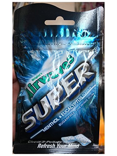 Primary image for (Pack of 6) Airwaves Super Menthol and Eucalyptus Flavour Chewing Gum (25g)