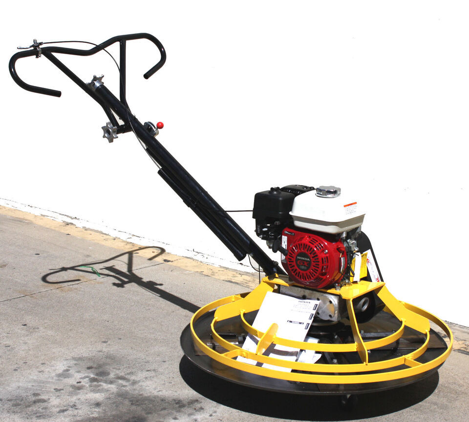 Honda GX160 Power Trowel Concrete Cement Surface Smooth Finish w/37&quot; Flo... - $1,392.49