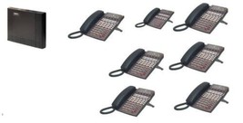 NEC DSX40 PHONE SYSTEM (6) 34B (1) 22 BUTTON DISPLAY PHONES DSX - £669.69 GBP