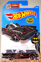 2016 Hot Wheels #226 Batman 1/5 Tv Series Batmobile Black w/Chrome MC5 Spokes - £9.83 GBP