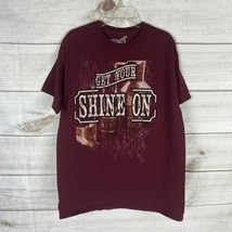 Redneck Outfitters Men&#39;s Large Get Your Shine On T-Shirt Moonshine Still... - £10.23 GBP