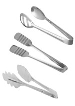 Stainless Steel Salad Tongs BBQ Kitchen Cooking Food Serving for Chapati... - $28.86