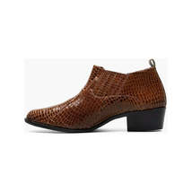 Stacy Adams Sandoval Cuban Heel Boot Croco print Cognac  25666-221 image 6