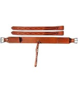 Showman 3 Wide Basketweave Tooled Leather Back Cinch w/ - $149.00