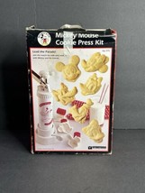 Mickey &amp; Co. Mickey Mouse Cookie Press Kit in Box Vintage 1994 Vitantonio - £22.95 GBP