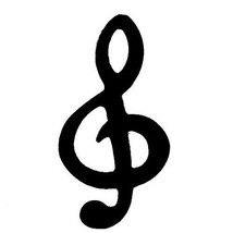 Music Note Clef Cut-Out Shapes 10 Pcs Die Cut FREE SHIPPING - $5.99+
