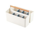 Large Portable Basket With Handle, Plastic Craft Storage Organizer Caddy... - $32.99