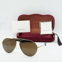 GUCCI GG0908S 001 Gold/Brown 65-13-145 Sunglasses New Authentic - £193.30 GBP