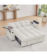65&#39;&#39;3-in-1 Convertible Sleeper Queen Sofa Modern Chenille Fabric Sofa Pu... - $984.23