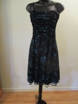Taboo Homecoming/Party Dress Size Medium Black and turquoise - $45.00
