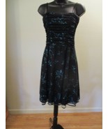 Taboo Homecoming/Party Dress Size Medium Black and turquoise - £35.84 GBP