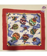 Vintage 21.5&quot; Wamcraft Bandana USA Cotton Blend Hot Air Balloons Colorfu... - $201.77 MXN