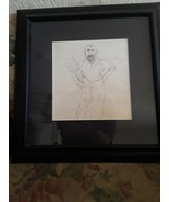 Charles Lynn Bragg &quot;Tennis Gamer&quot;, Orignal Drawing, Framed, Signed -  W/COA - $978.05