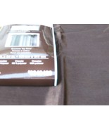 Allen Roth Drape Curtain Chocolate Brown Edistone Sheer Grommet Top Pane... - £23.72 GBP