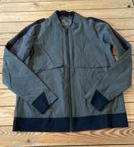 Blanc Noir Men’s Full zip Jacket size L Olive Sf2  - £30.82 GBP