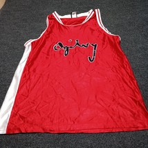Vintage Ogilvy Basketball Wilson Jersey Adult XL Red Nylon USA Made 90s - £22.19 GBP