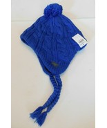 Abercrombie Blue Knit Sherpa Lined Braided Beanie Brand New BNWT - £22.05 GBP