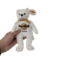 Hard Rock Cafe Boston Peter Beara White Teddy Bear Beanie Baby Plush Stu... - $49.99