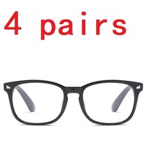 4 Pair Women Ladies Mens Unisex Round Frame Reading Glasses Blue Light Blocking - £8.77 GBP