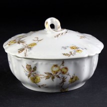 Haviland Limoges Schleiger 266i Yellow Rose Butter Box with Lid, Nenupha... - $50.00