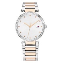 Orologio Tommy Hilfiger da donna al quarzo acciaio inox quadrante bianco 32... - £99.41 GBP