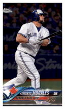 2018 Topps Chrome Kendrys Morales  Toronto Blue Jays #85 Baseball card   M32P3_1 - £1.58 GBP